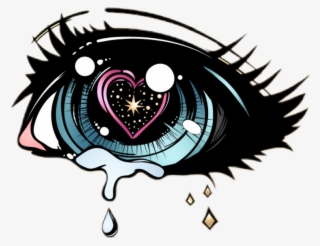 Tears Sticker - Anime Eyes Crying Drawing