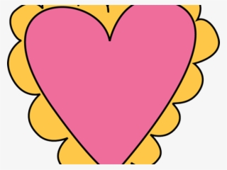 Yellow Heart Cliparts - Pink And Green Valentines