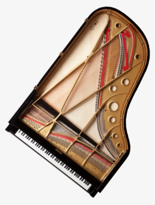 A View Of The Top And Inside Of A Fazioli Grand Piano - Wood