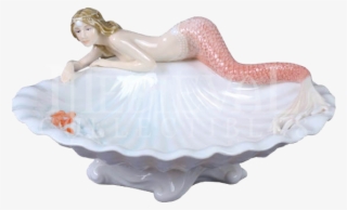Clam Shell And Mermaid Tray - Figurine