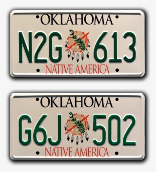 N2g 613 G6j 502 - Oklahoma License Plates