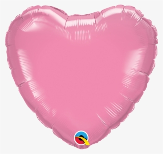 Rose Pink Heart Shaped 18'' Foil Decorator Balloon - Balloon
