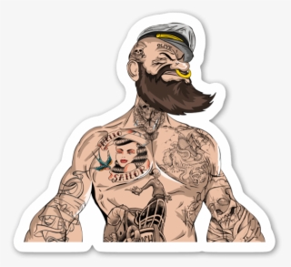 Sailor Man - Popeye Tattoos And Beard
