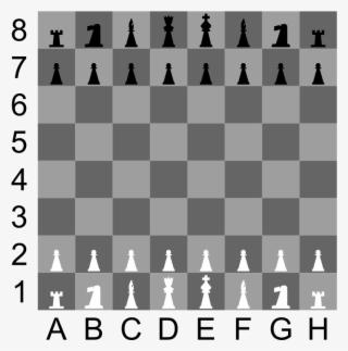 2d Chess Set - Chess Board Rows And Columns