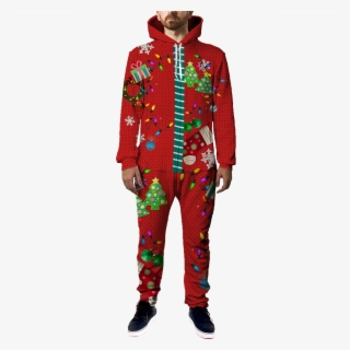 Classic Ugly Christmas Onesie - Led Light Up Onesie