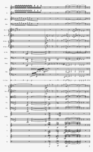 Sheet Music 3 Of 3 Pages - Universal Studios Theme Song Trumpet