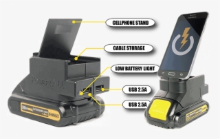 Powerzall Adapter Fits Dewalt 20v Battery - Gadget