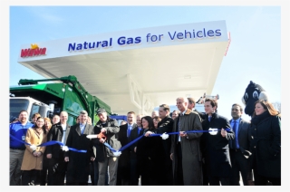 The Ribbon Is Cut On The New Compressed Natural Gas - Banner