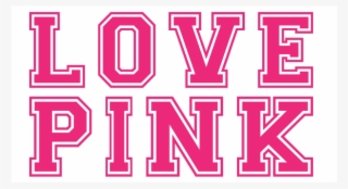 Pink Sticker Love Pink - Graphic Design