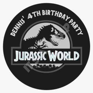 Jurassic World Party Box Stickers - Label