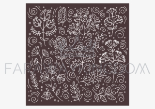 Ethno Print Folk Doodle Ornament Vector Illustration - Wallpaper
