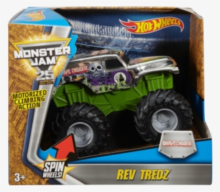 Hot Wheels Monster Jam Rev Tredz Grave Digger - Hot Wheels Monster Jam Autot