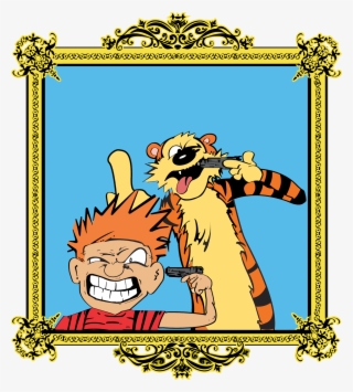 Calvin And Hobbes Museum Shot - Cartoon