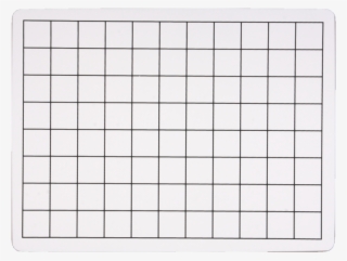 9 X 12 Dry Erase 1" Square Grid, Double Sided Board, - Monochrome
