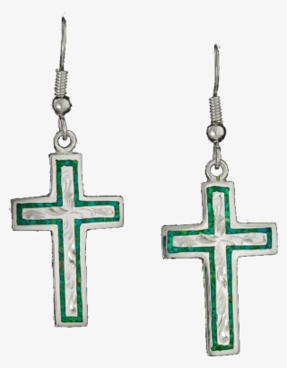 Vogt Silversmiths Collections Whitney Turquoise Crosses - Earrings