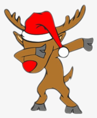 Ftestickers Reindeer Rudolph Dab Dance Christmas Dania - Dabbing Reindeer Clipart