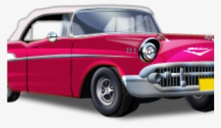 Svg Black And White Stock Car Show Clipart - 1950's Car Transparent Background