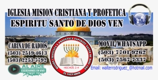 Iglesia Misión Cristiana Y Profética Espíritu Santo - Flyer