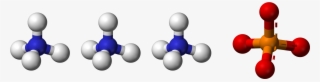 Triammonium Phosphate 3d Balls - Ammonium Ion