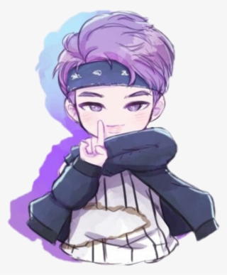 Popular And Trending Rapmon Stickers On Picsart Png - Bts Drawing Chibi Rm