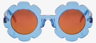 Blue Jelly Pixie Sunglasses - Circle