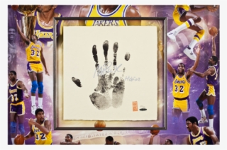 Los Angeles Lakers Magic Johnson Tegata Framed - Creative Arts