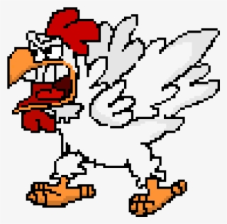 Chicken - Enemy - Pixel Chicken Png