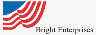 Bright Enterprises Flag Logo With Name And Address - Graphic Design