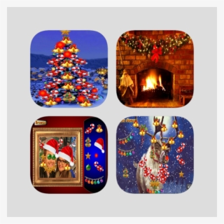 3d Christmas Fire App Bundle Features 4 X Games For - Christmas Fireplace