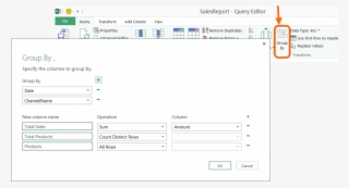Groupby - Power Query Group