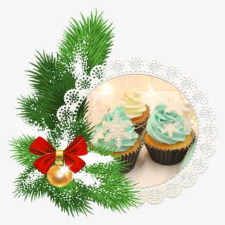 Christmas Snowflake Cupcakes - Cartao De Natal Png