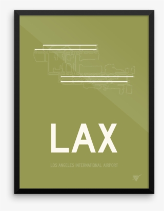 Lax Los Angeles Airport Framed Poster - Graphic Design