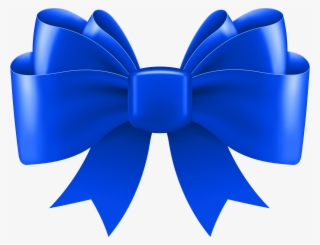 Blue Bow Decorative Png Clip Art Image