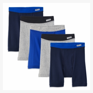 Boys' Covered Waistband Boxer Brief, 5 Pack Assorted - Fruit Of The Loom Boys Underwear
