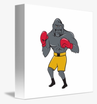 Graphic Free Stock Gorilla Cartoon By Aloysius Patrimonio - Amateur Boxing