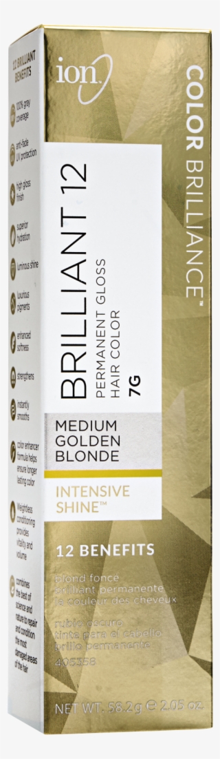 Ion 7g Medium Golden Blonde Permanent Gloss Hair Color - Ion Brilliant 12 Plum