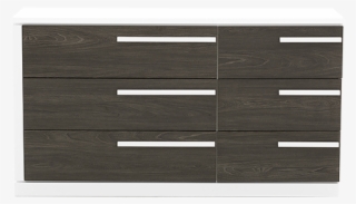 Image For White Dark Grey 6-drawer Dresser From Brault - Cabinetry