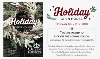 Queen Of Hearts Holiday Open House - Flyer