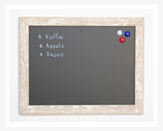 Chalkboard, Wood, 59x79cm, White/cream - Circle