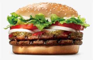 King Whopper Hamburger Burgers Food Cheeseburger Fast - Food Png