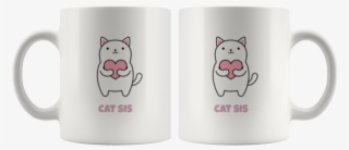 Kawaii Cat Sis Mug With A Cute Anime Kitty - Congratulations Mba Funny