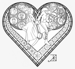 Kingdom Hearts Coloring Pages - Coloring Pages Stained Glass Disney
