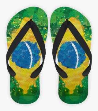 Chinelo Bandeira Do Brasil De Incantiana - Flip-flops