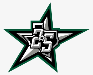 Stars Logo With D Replaced With 25th Aniversary Logo - All Dallas Stars Logo