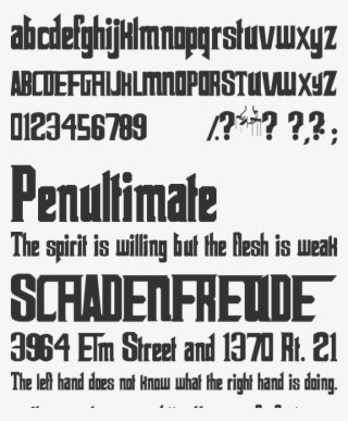 The Godfather Font Preview - Godfather