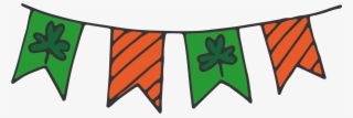 hanging irish flags - emblem