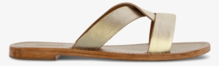 Foxy Platinum Nappa Metallic Default - Slide Sandal