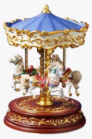 Heritage 3-horse Rotating Carousel - Carousel Figurines
