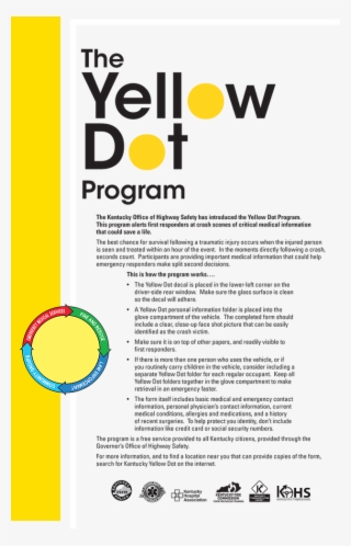 The Yellow Dot Program - Exam In Progress Sign