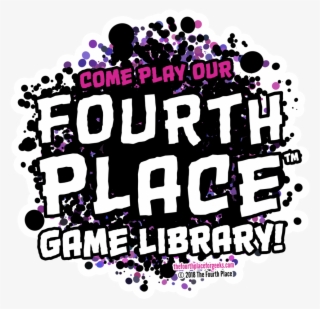 fourth place library sticker - graphic design